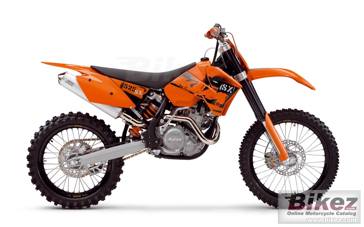 Big KTM 525 sx picture and wallpaper from Bikez.com